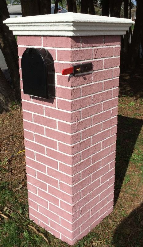 The Piedmont Brick Column Mailbox Faux Brick Column Mailbox Systems