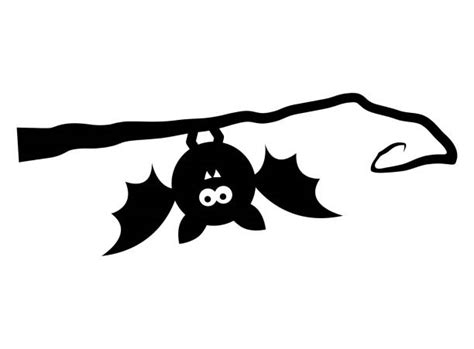 Clip Art Of A Bats Hanging Upside Down Illustrations Royalty Free
