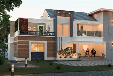 Kerala Contemporary House Designs Home Builders Acube Creators