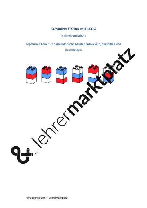 Maybe you would like to learn more about one of these? Kombinatorik mit Lego in der Grundschule ...