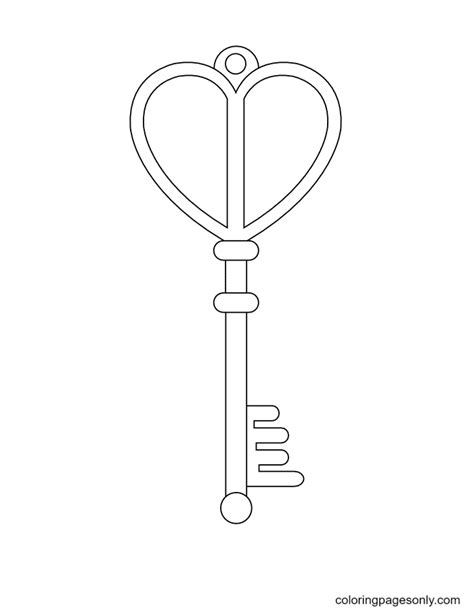 Key Patterns Coloring Pages