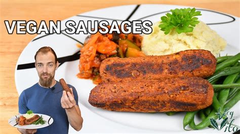 Vegan Sausage Recipe The Best Plant Based Sausages Youtube