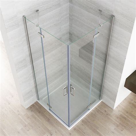 Dusche duschkabine schiebetür duschabtrennung esg glas nano eckeinstieg. Duschkabine Eckeinstieg Duschwand Duschabtrennung NANO Glas 80x80 90x90 100x100 | eBay