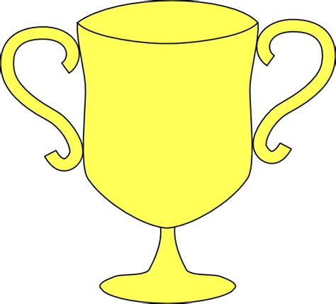 Trophy Yellow Cup Clip Art At Vector Clip Art