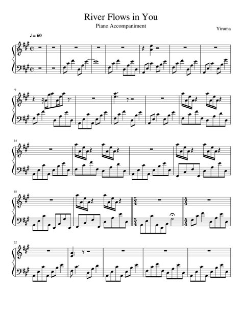 He was born on 15 february 1978. River Flows in You (Piano Accompaniment) Sheet music for Piano | Download free in PDF or MIDI ...