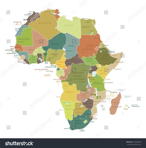 This india map template for powerpoint also comes with useful flags and badges that you can use to enhance your presentations. Africa-Highly Detailed Map.All Elements Are Separated In Editable Layers Clearly Labeled. Vector ...