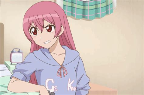 Anime girl pointing gif 2 » GIF Images Download