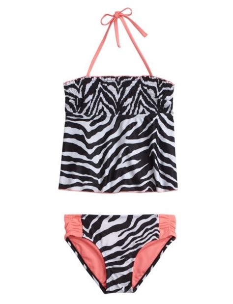 Zebra Tankini Swimsuit Shop Justice Tankini Tankini Swimsuits