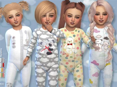Available In 4 Designs Found In Tsr Category Sims 4 Toddler Female