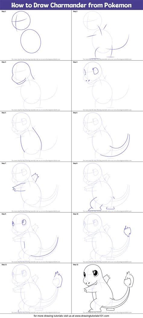 How To Draw Charmander Step By Step Easy