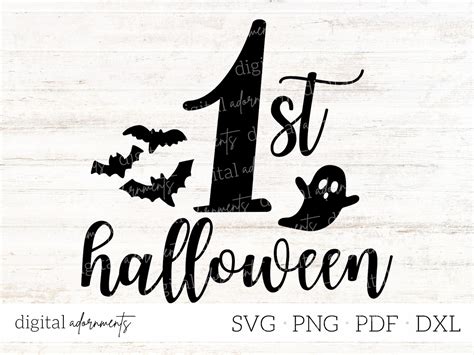 My First Halloween Svg First Halloween Svg Baby Halloween Etsy