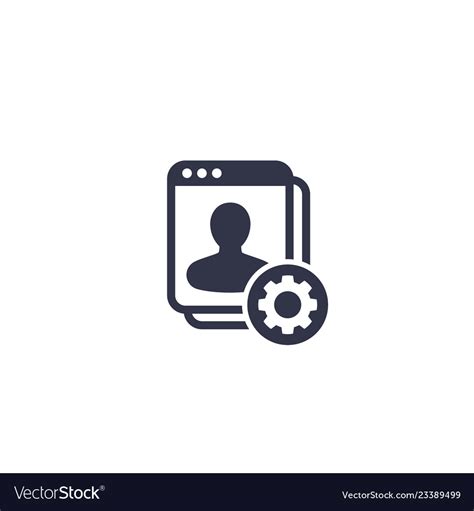 Account Settings Icon Royalty Free Vector Image