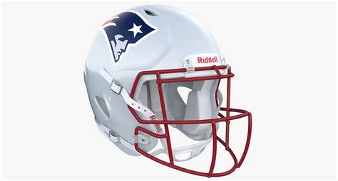 New England Patriots Football Helmet 3d Model Cgtrader