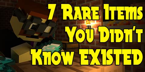 What is the rarest block in minecraft. 7 Rare Items You May Never See in Minecraft - Gearcraft