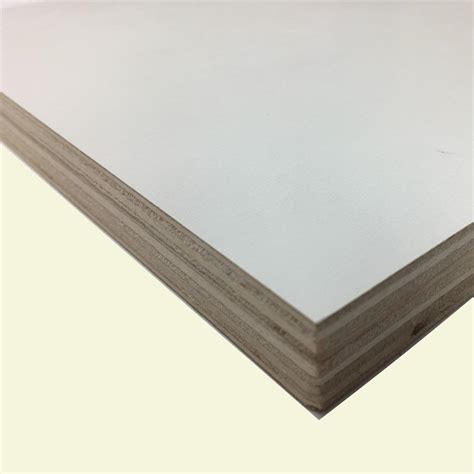 But prefinished might be better than plywood that would soak in any spills. Prefinished White Plywood (Common: 23/32 in. x 4 ft. x 8 ...