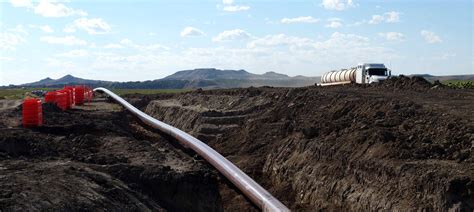 The Sacagawea Pipeline Is Pictured Under Construction On Saturday Aug
