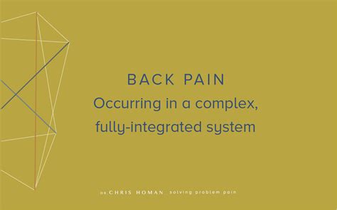 Back Pain Causes And Treatment Dr Chris Homan
