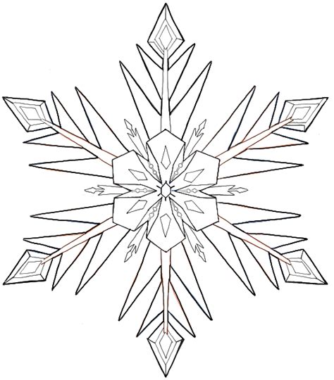 How To Draw Snowflakes From Disney Frozen Movie With Easy To