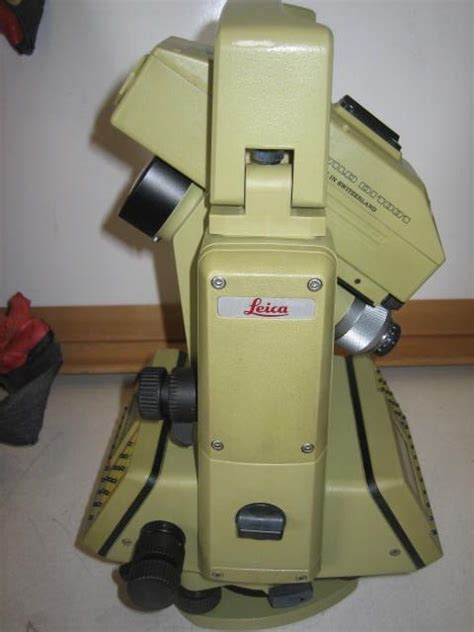 Our joint objective was to achieve the best possible. Leica geosystems - LEICA DISTOMAT WILD T1010 TOTAL STATION ...