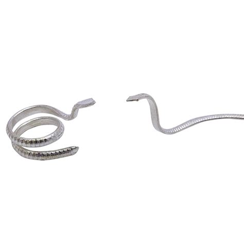 Energized Snake Pair Silver Plated Naag Nagin Joda For Kaal Sarp Dosh Pooja EBay