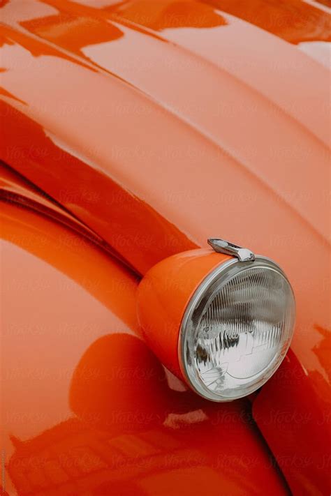 Detail Of A Vintage Car Headlight Download This High Resolution Stock