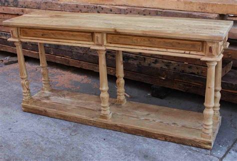 Standing desks can range from $200 for a low quality one and $800 for the best. Unfinished Pine Wood Furniture Unfinished Diy Narrow Rustic Pine Console Table With Storage Made ...