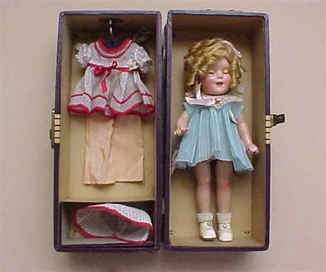 Darling 13 Original Composition Shirley Temple Doll In Trunk With