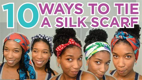 10 ways to tie a silk head scarf youtube
