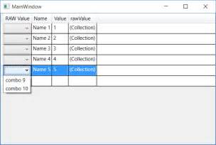 Solved Gridview Combobox Databinding Wpf Wpf