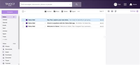 Yahoo Mail Inbox