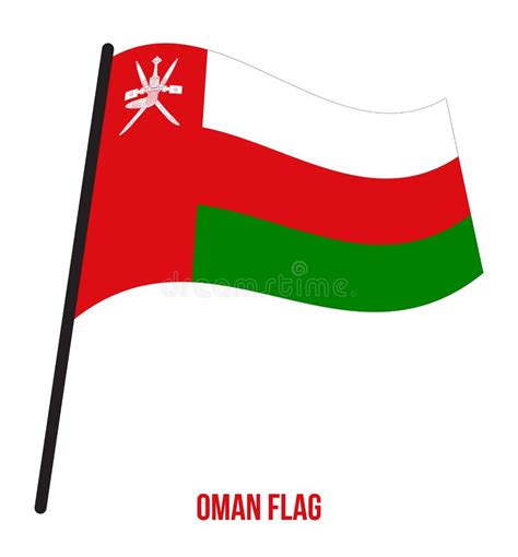 Oman Flag Waving Vector Illustration On White Background Oman National
