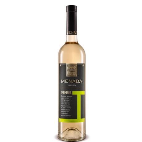 Бяло вино Менада Траминер 0,75 л 12% купи в интернет - магазин ...