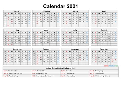 Editable Printable Calendar 2021 Template Noep21y20