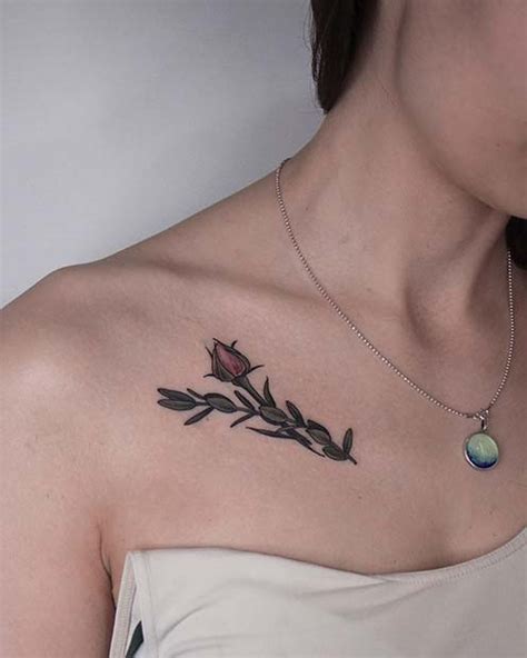 Top 136 Tattoos For Girls Collarbone Latest Poppy