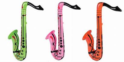 Saxophone Jazz Blow Inflatable Plastic Novelty Favors