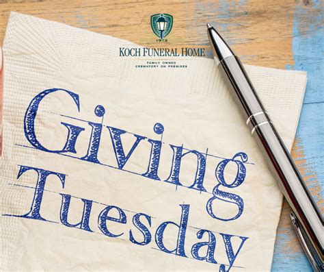 December 3 2019 National Day Of Giving Giving Tuesday Koch Fu
