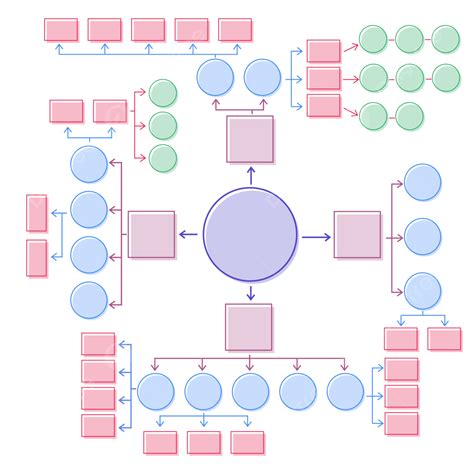 Mind Map Infographic Vector Png Images Mind Mapping Circle Square