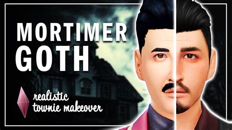 Mortimer Goth Realistic Townie Makeover Sims 4 Cas The Sims 4 Townies Maxis To Alpha
