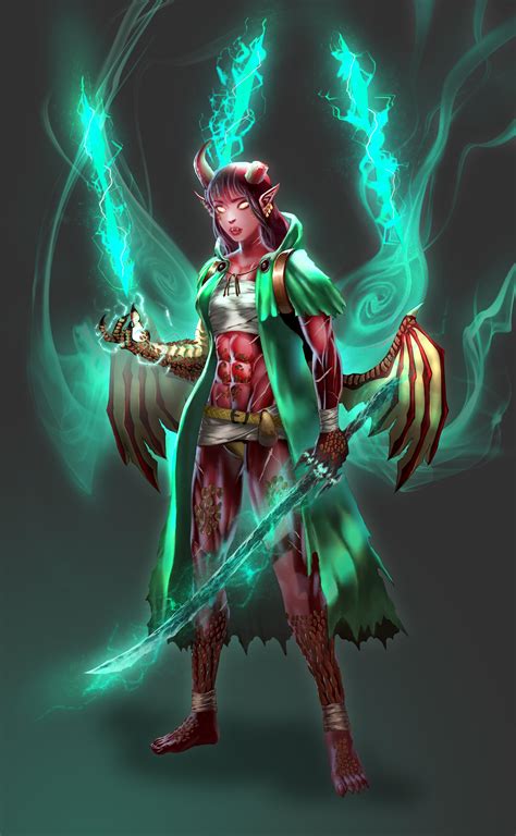 ART Character Artwork for my Glasya Tiefling Draconic ... Tiefling female sorcerer d&d nolzur's marvelous miniatures wizkids wzk90059.