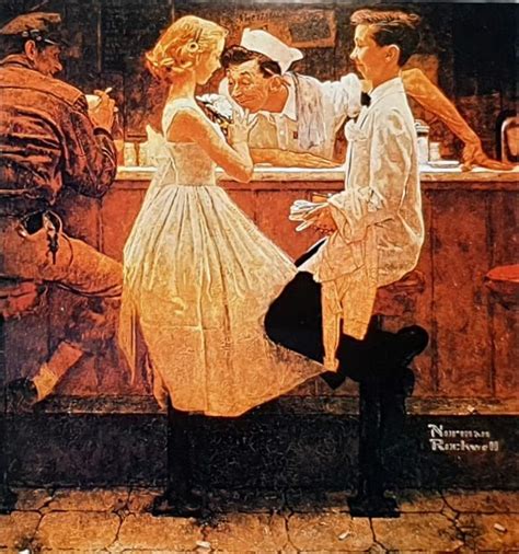 Solve After The Prom By Norman Rockwell 1957 Jigsaw Puzzle Online With 64 Pieces