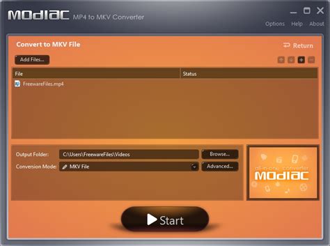 Not only this, but the videos do not appear to start at the same time. Modiac MP4 to MKV Converter 1.0 Free Download ...