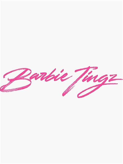 Barbie Tingz Nicki Minaj Sticker By Jackaustin In 2022 Nicki Minaj