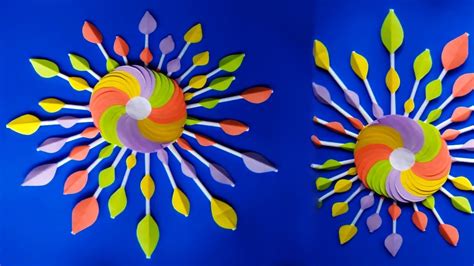 Amazing Diy Star Burst Wall Hanging Using Paper By Crafts Gallery Youtube