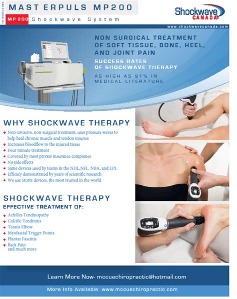 Shockwave Therapy Mccue Chiropractic And Wellness Centre