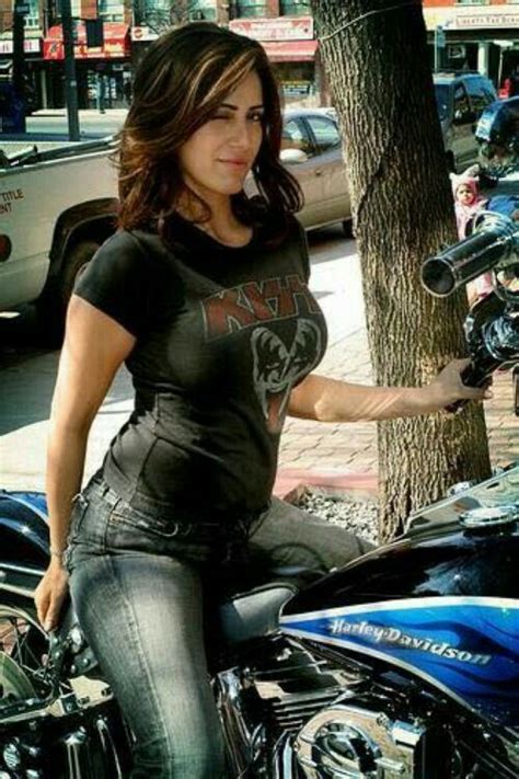 Mmmmmm Interesante Motorcycle Girl Lady Biker Harley Women