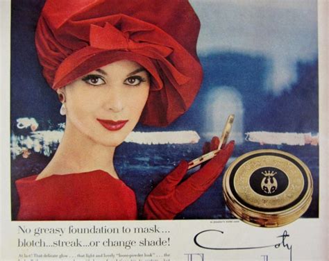 1958 Coty French Flair Face Powder Make Up Vintage Etsy