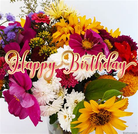 Happy Birthday Images Flowers Free Beautiful Bday Cards And Pictures