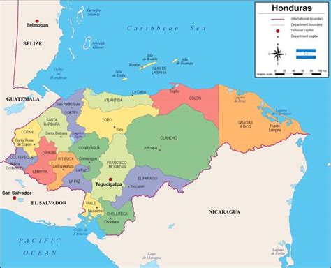 Imagem Do Mapa De Honduras