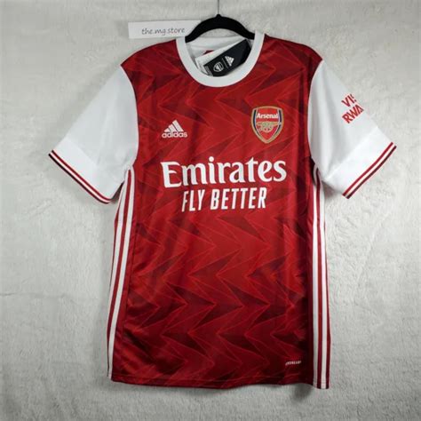 Adidas 2020 21 Authentic Arsenal Home Jersey Afc Red White Mens Size L