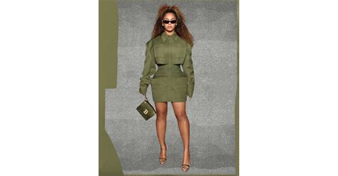 Beyoncé Wears Green Balmain Outfit At Queen And Slim Screening Popsugar Fashion Photo 7